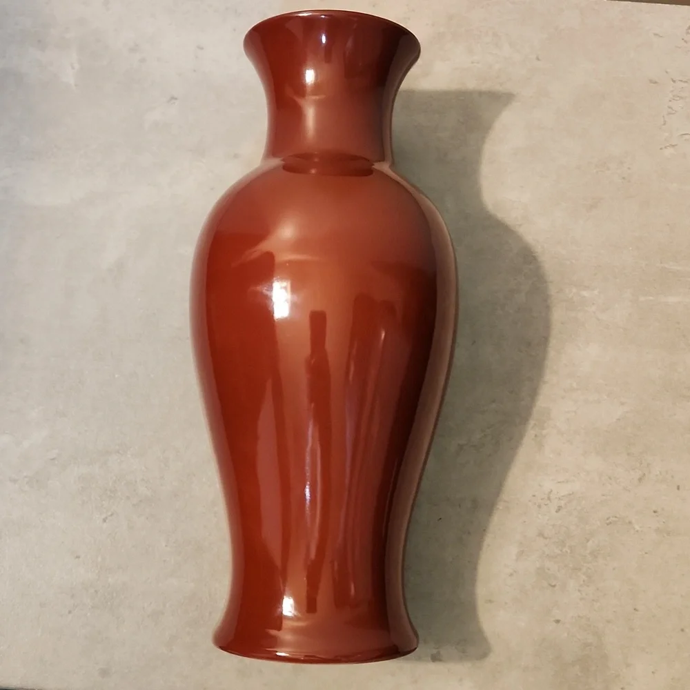 Vintage Diane Love For Mikasa Oxblood Red Handcrafted Vase From Japan Rare Decor